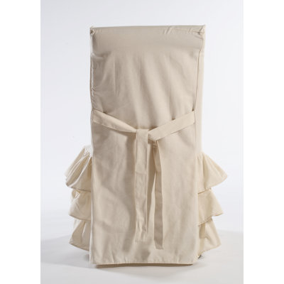 Cotton Box Cushion Dining Chair Slipcover