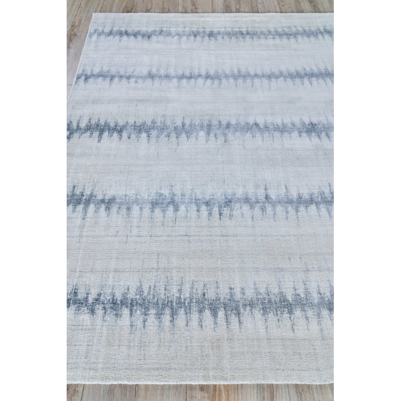 Chroma Chevron Area Rug in Light Blue, Rectangle 8' x 10'