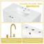 Meuble-lavabo 36 po avec lavabo, porte à fermeture douce, 4 tiroirs, structure et pieds en bois massif-129604128