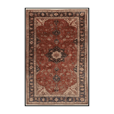 Tapis brun lavable à la machine
