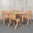 Goddard 24" Square Plastic Height Adjustable Activity Table Set with 4 Chairs-49248688