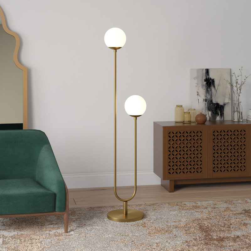 Dufrene 68.5'' Floor Lamp, Brass