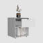 Table de chevet haute 19,7 pouces avec tablette ouverte Bulerin-1446021866