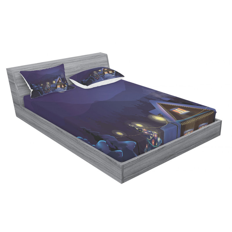 Microfiber Sheet Set, Full Sheet Set with Fitted Sheet