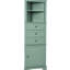 Armoire haute triangulaire avec 3 tiroirs et tablettes réglables-2058011803