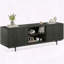 Meuble télé de style Mid-Century avec portes escamotables pour téléviseur de 75 po ou moins-1021598053