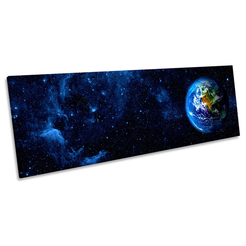 Astronomy Planet Earth - Wrapped Canvas Panoramic Print, 30.48cm H x 91.44cm W