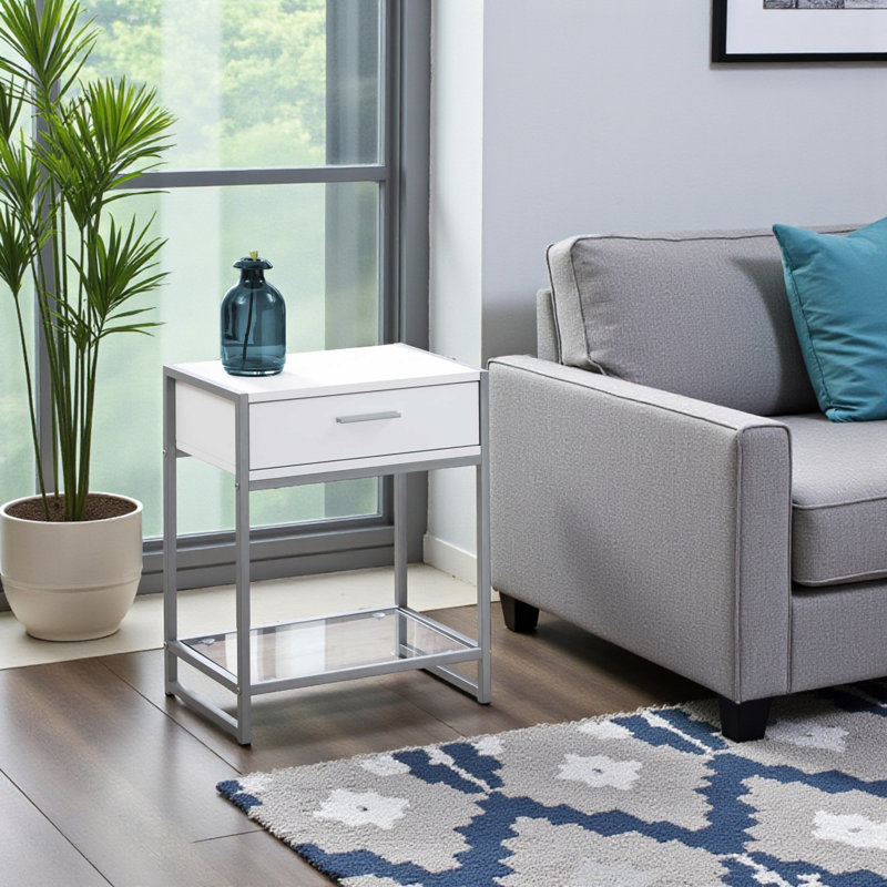 Fenwick White Accent Table