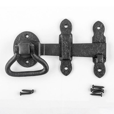 Largeur de l'ensemble de serrures de porte en fer forgé 6 1/2 pouces