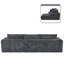 Canapé modulaire rembourré en L 3 pièces avec deux coussins Classic-1262529630-1262529625