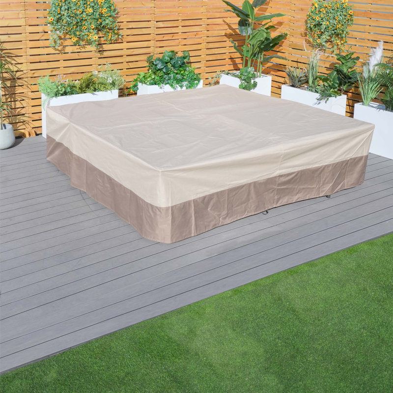 Outdoor Patio Sofa Cover, 28" H x 91" W x 91" D