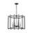 6 - Light Dimmable Drum Chandelier
