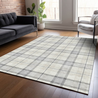 Tapis intérieur / extérieur gris Zinara 