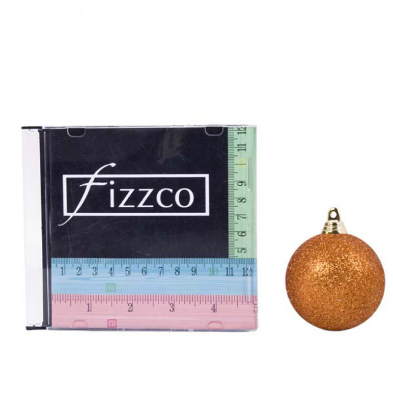6cm Ball Ornament, Orange