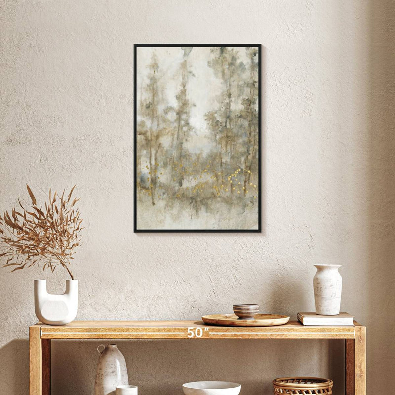Thicket Of Trees II, Floating Frame Black, 21" X 31"