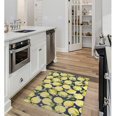 kathy ireland® HOME Lemon Joy Anti-Fatigue Kitchen Mat - Laural Home