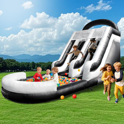 21FT Commercial Grade Inflatable Water Slide for Kids & Adults, Heavy Duty PVC with Large Airtight Pool & 1100W Blower, Outdoor Waterslide for Backyard Parties