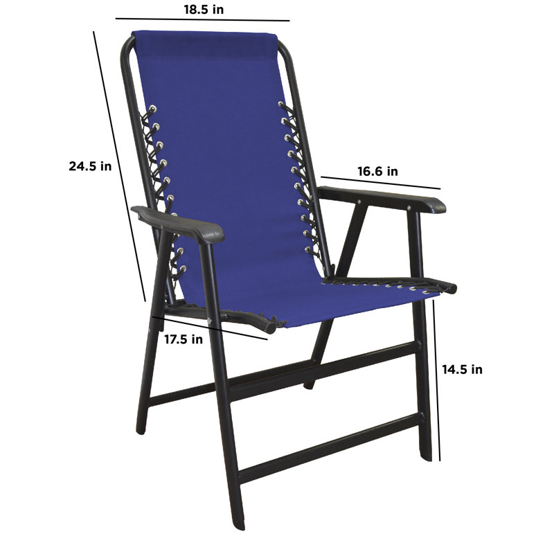 Chaise pliante en résine, Bleu
