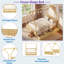 Lit en bois en forme de maison avec 2 tiroirs de rangement, support dorsal fiable et conception de toit adorable-131091926-131091928
