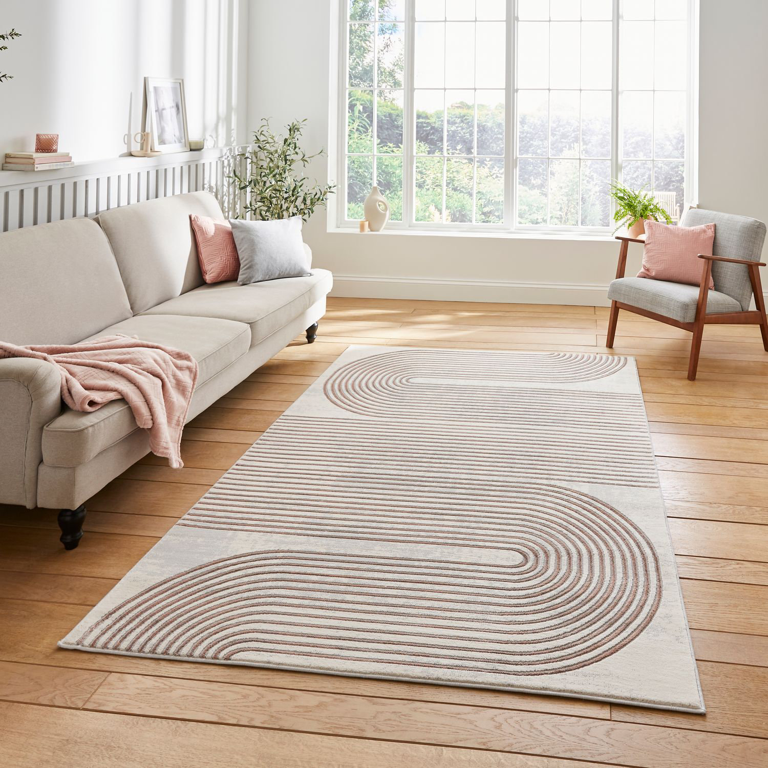 Think Rugs Apollo area rug Machine Woven Rectangle Grey | Wayfair.co.uk