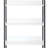 Cox Tall Modular Closet System, 5 Storage Shelves And Black Metal Frame