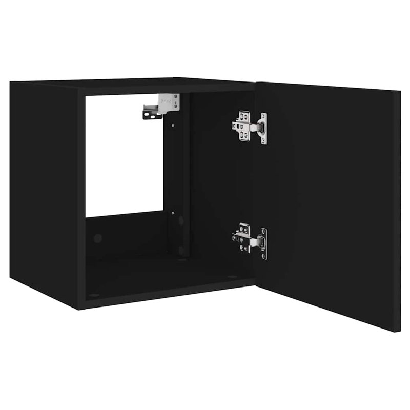 Meuble télé vidaXL, H 15,7 po x L 16 po x l 13,8 po, Noir, 2