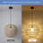 Azie 1 - Light 18" Wide Single Globe Rustic Bohemian  Woven Bamboo/Iron Pendant-712742746