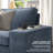 Chenille Abstract Arm Loveseat-573012930-564118544