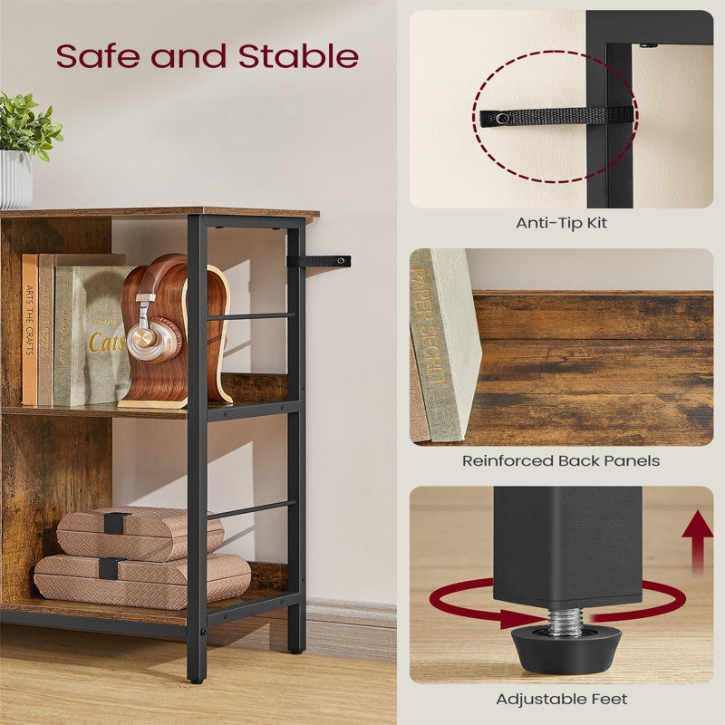 80cm H x 132.6cm W Metal Standard Bookcase