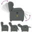  Fauteuil inclinable de massage en polyester gris foncé simple-540444338-540444339
