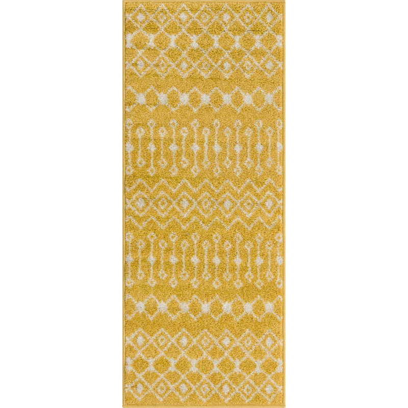 Geometric Indoor Rug, Runner 2' x 5'