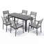 Ensemble de salle à manger rectangulaire pour 4 personnes 46,1 po Cadem-988762788