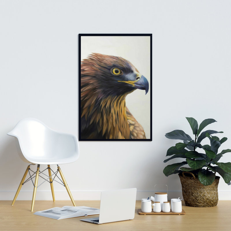 Brown-Headed Eagle Print On Canvas