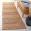 Tapis rayé en jute et coton tissé à la main Keavi-1413368131