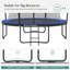 Songmics 366cm Round Backyard Trampoline with Safety Enclosure