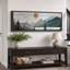 «Western Wood Effect Landscape Tranquil Wood Effect Mountain Sunset», reproduction sur toile-111176806-98041960