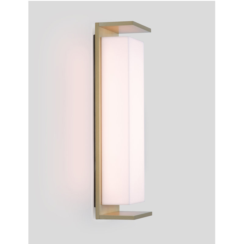 Ora 1 - Light LED Flush Mounted Sconce, Brushed Brass, 2700K