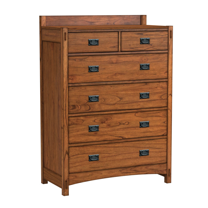 Orpha 6-drawer 40-inch Solid Wood Chest