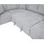 Canapé-lit d'angle surdimensionné en velours côtelé en forme de U (122 pouces) avec lit gigogne, méridienne de rangement et port de chargement USB, gris-101109582