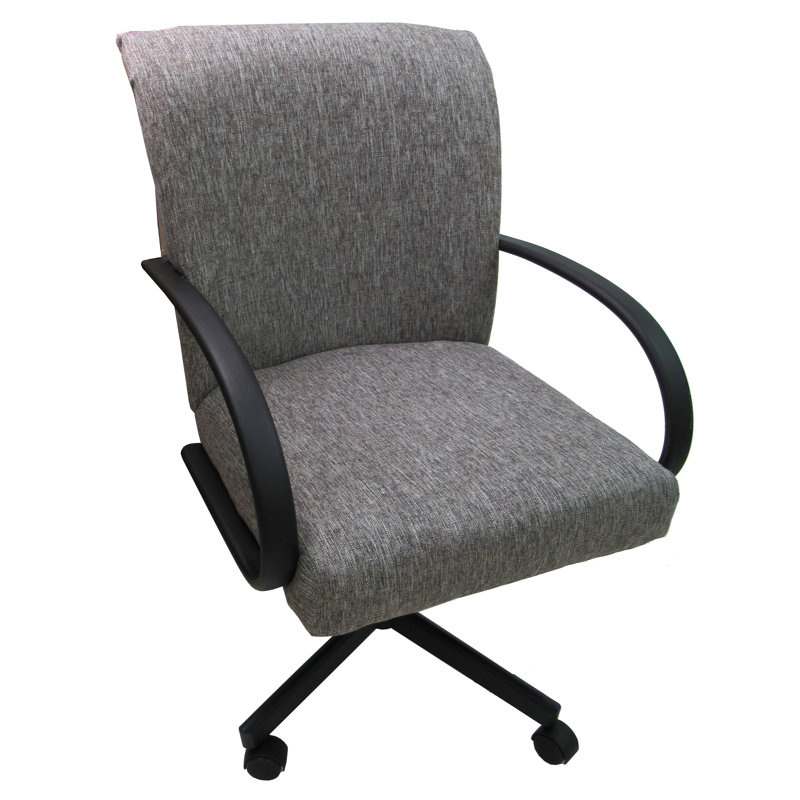 Holyfield Polyester Blend Task Chair, Gray, Black
