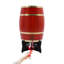 Baril de vin en bois de pin de 20 L / 5,28 gallons avec base et robinet, baril de vin de table rétro pour bar à domicile et réception-132063258