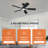 42" LED Ceiling Fans with Lights and Remote Controls-1087215661