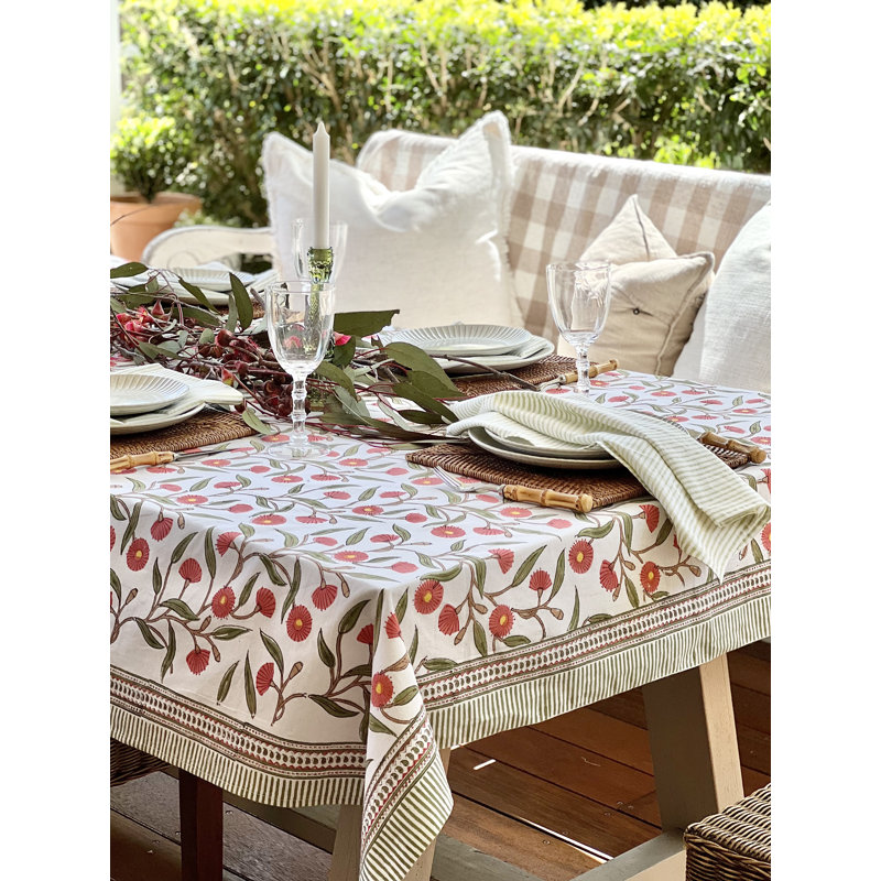 Red Flowering Gums Tablecloth, 108" L x 70" W