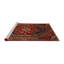Tapis oriental multicolore tissé à la machine Oriental-237459228