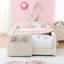 Lit plateforme tapissier simple avec tête de lit en forme d'oreille de lapin-1563108263