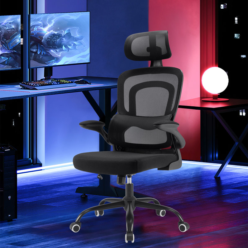 High Back Ergonomic Mesh Office Chair, Black/Black