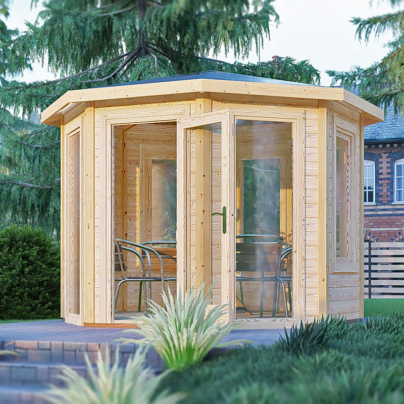 Pavillion 10 x 10 ft 44 mm Log Cabin