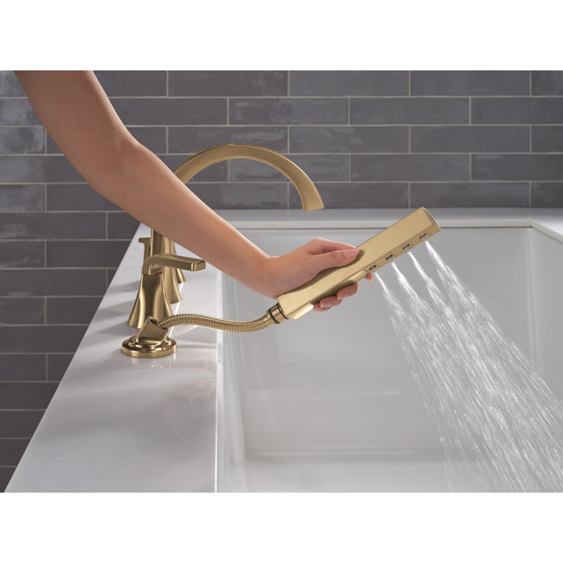 Roman Tub Trim with Hand Shower, Champagne Bronze