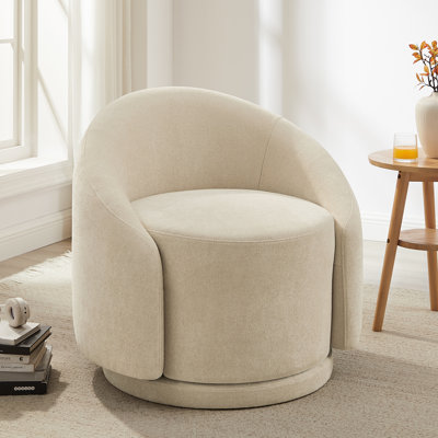 Fauteuil d'appoint tonneau pivotant Pierre