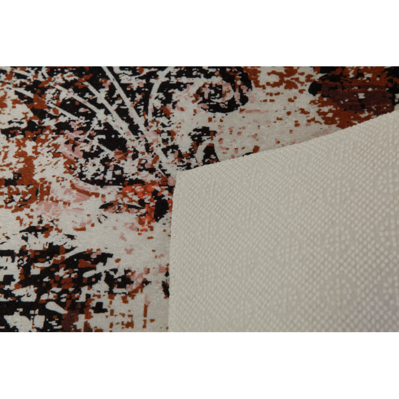 Soft Hall Carpet 2.6 x 4.9 Feet | 100% Polyester, 0.04 in Pile Height | Antibacterial, Non-Slip Underside | Woven with 3D Digital Printing | Machine Washable | Durable & Stylish for Entryways & Living Rooms